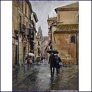PAREJA POR LA CALLE COMPAA. SALAMANCA.