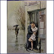 BESO EN LA LLUVIA  .